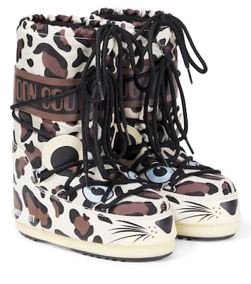 Icon Junior Leopard snow boots | Moon Boot Kids