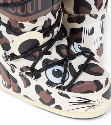 Icon Junior Leopard snow boots | Moon Boot Kids