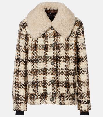 Camlez shearling-trimmed wool down jacket | Moncler Grenoble