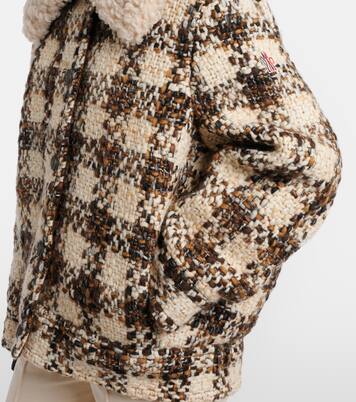 Camlez shearling-trimmed wool down jacket | Moncler Grenoble