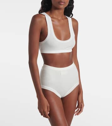 Lillian cotton-blend bralette | Calvin Klein Collection