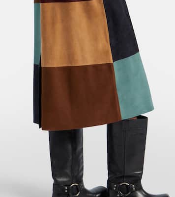 Mantel aus Veloursleder | Rixo