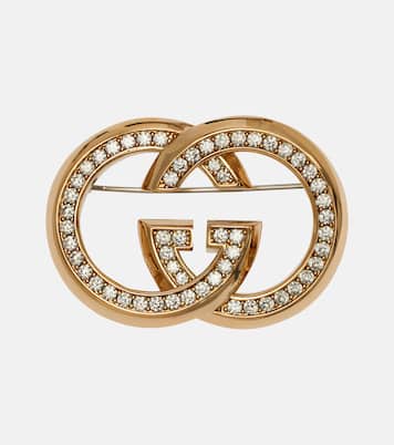 Broche Interlocking G à ornements | Gucci