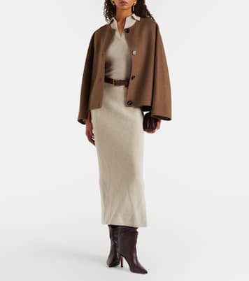 Albero ribbed-knit wool polo shirt | Max Mara