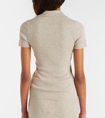 Albero ribbed-knit wool polo shirt | Max Mara