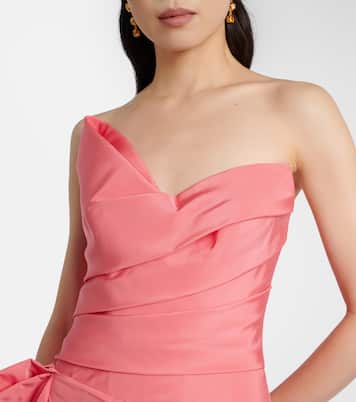 Bustier-Robe aus Seide | Monique Lhuillier