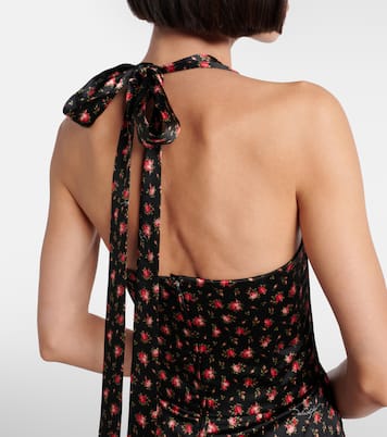 Abito corto in raso di misto seta con scollo all’americana | Dolce&Gabbana