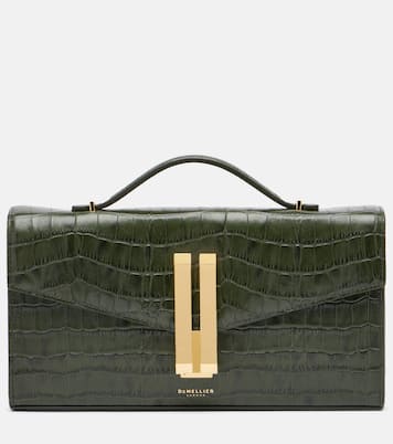 Vancouver croc-effect leather clutch | DeMellier