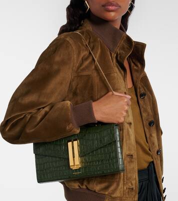 Vancouver croc-effect leather clutch | DeMellier