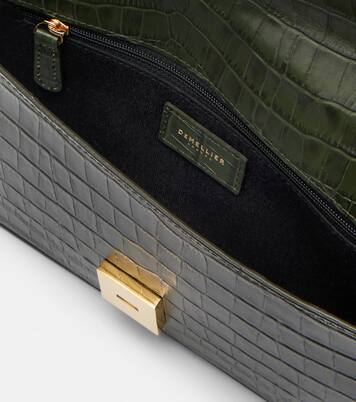 Vancouver croc-effect leather clutch | DeMellier