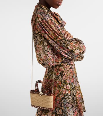 Bolso Rockstud Mini de rafia | Valentino Garavani