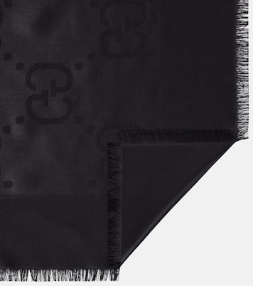 GG silk and wool jacquard scarf | Gucci