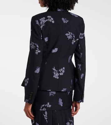 Blazer en jacquard de laine et coton | Erdem