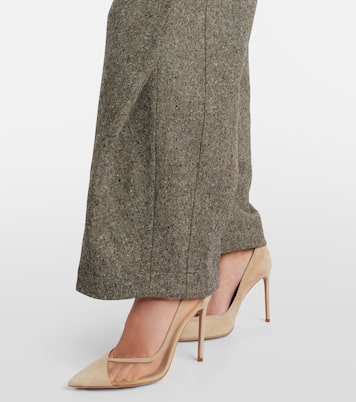 Pumps Studio 105 aus Mesh und Veloursleder | Aquazzura