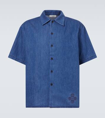 Besticktes Hemd aus Denim | Commas