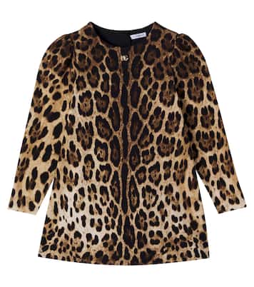 Kleid DG aus einem Baumwollgemisch | Dolce&Gabbana Kids