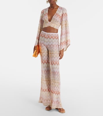Lamé flared pants | Missoni