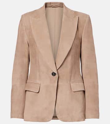 Blazer aus Veloursleder | Brunello Cucinelli