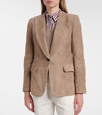 Blazer aus Veloursleder | Brunello Cucinelli