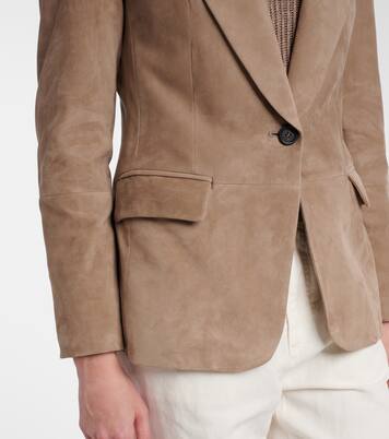Blazer aus Veloursleder | Brunello Cucinelli