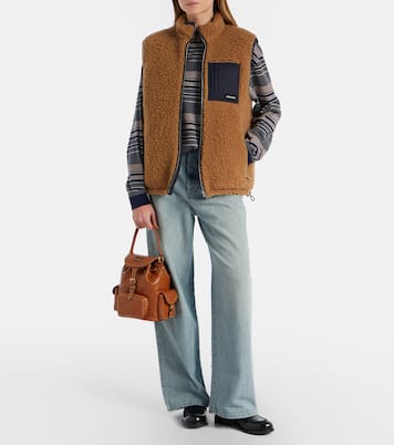 Logo皮革双肩包 | Miu Miu