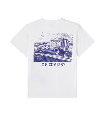 Camiseta de jersey de algodón con logo | C.P. Company Kids