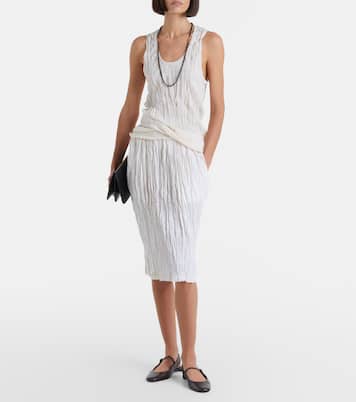 Linen pencil skirt | Toteme