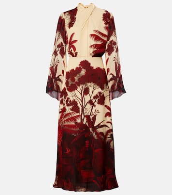 Printed silk maxi dress | Johanna Ortiz
