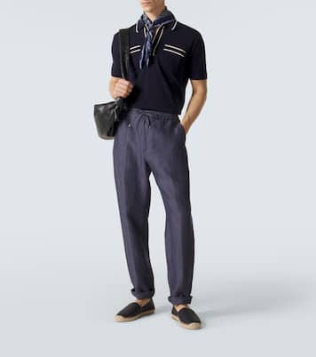 Keeling cotton and silk polo shirt | Orlebar Brown