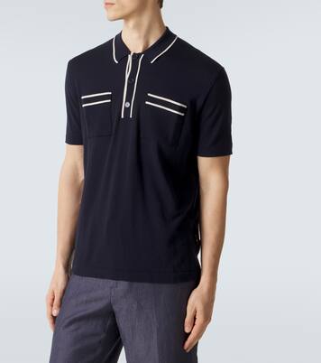 Keeling cotton and silk polo shirt | Orlebar Brown