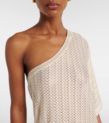 Savannah lamé beach cover-up | Melissa Odabash