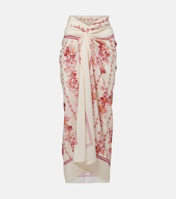 Pareo Lavanda aus Baumwolle und Seide | Agua by Agua Bendita