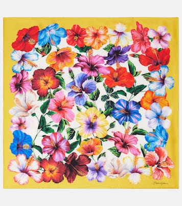 花卉真丝斜纹布围巾 | Dolce&Gabbana