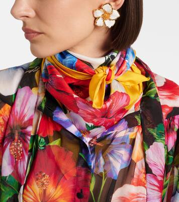 花卉真丝斜纹布围巾 | Dolce&Gabbana