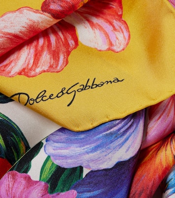 花卉真丝斜纹布围巾 | Dolce&Gabbana