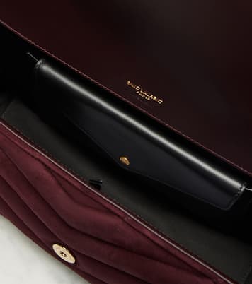 Schultertasche Loulou Medium aus Veloursleder | Saint Laurent