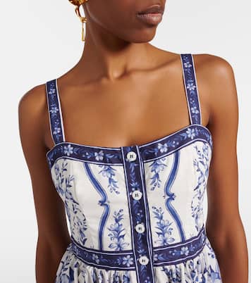 Vestido corto de algodón floral | Farm Rio