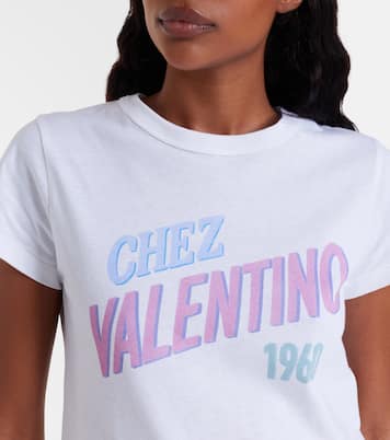 Chez Valentino cotton jersey T-shirt | Valentino