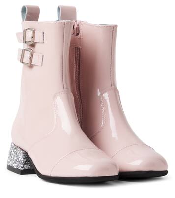 Botas de charol con glitter | Monnalisa