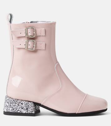 Botas de charol con glitter | Monnalisa
