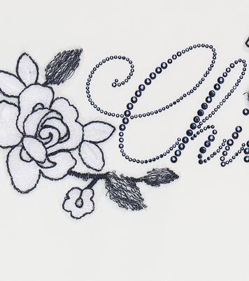 Embellished stretch-cotton T-shirt | Monnalisa