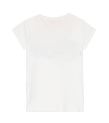 Embellished stretch-cotton T-shirt | Monnalisa