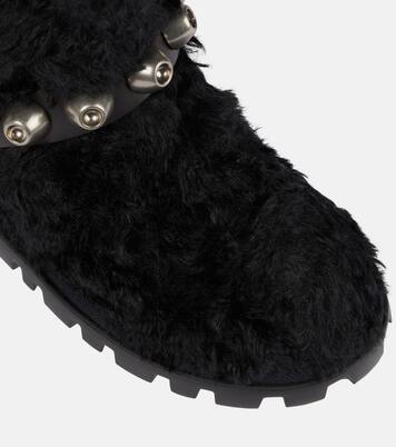 Studded knee-high boots | Miu Miu