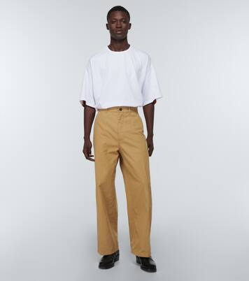 Wide-leg cotton pants | Incotex x Facetasm