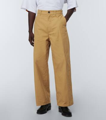 Wide-leg cotton pants | Incotex x Facetasm