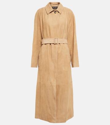 Brunner suede coat | Loro Piana