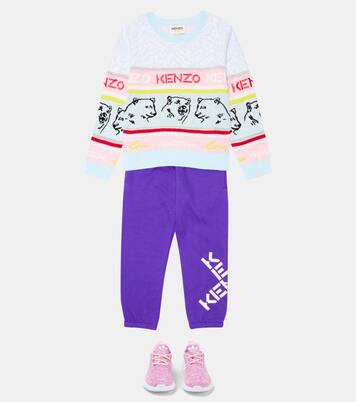 Nova jacquard cotton-blend sweatshirt | Kenzo Kids