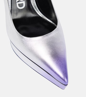 Plateau-Pumps aus Metallic-Leder | Tom Ford