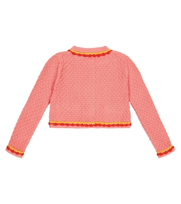 Crochet-trimmed cardigan | Moschino Kids