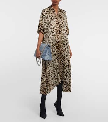 Crush Medium denim shoulder bag | Balenciaga